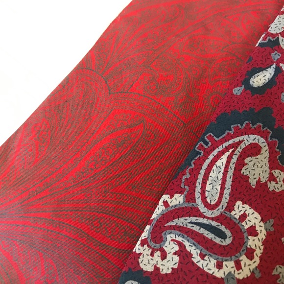 Vintage men’s paisley pattern silk ties - Picture 7 of 7